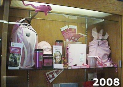 Team Shan breast cancer merchandise, Fanshawe College, 2008