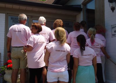 Fundraisers at Penny Lane Spa & Salon in Team Shan T-shirts