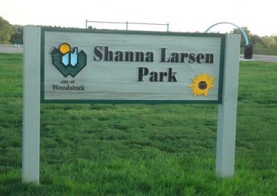 Shanna Larsen Park Sign