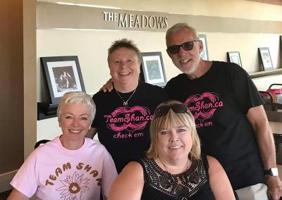 Fore for Shan 2019: Pictured are Lorna, Rob, and Brenda at the Meadows Golf Club.
